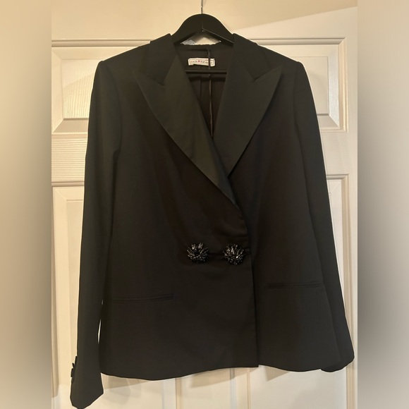 Lanvin x H&M 2010 Black Wool Tuxedo Blazer in a size UK 16 US 12 - Picture 4 of 15